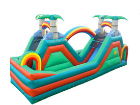 tropical water slide, round lake, il