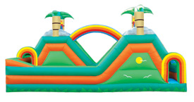 tropical water slide, round lake, il